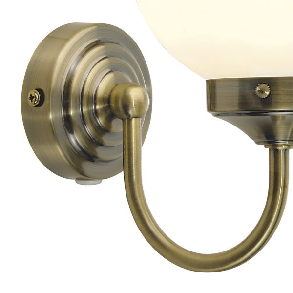 Barclay Single Wall Bracket Antique Brass IP44 - Image 2