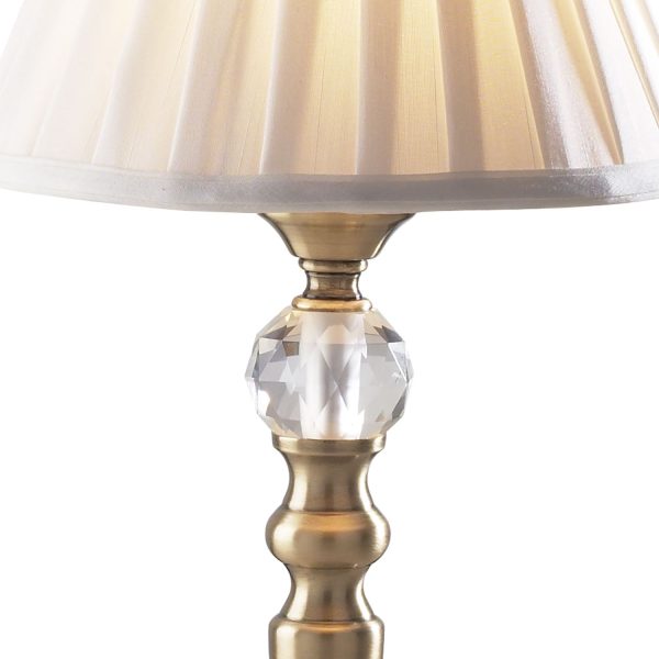 Beau Touch Table Lamp Antique Brass complete with BEA122 Shade - Image 2