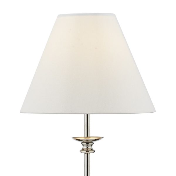 Blenheim Table Lamp Polished Nickel With Shade (Multipack)