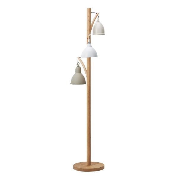 Blyton 3 Light Floor Lamp complete with Painted Shade - Image 4