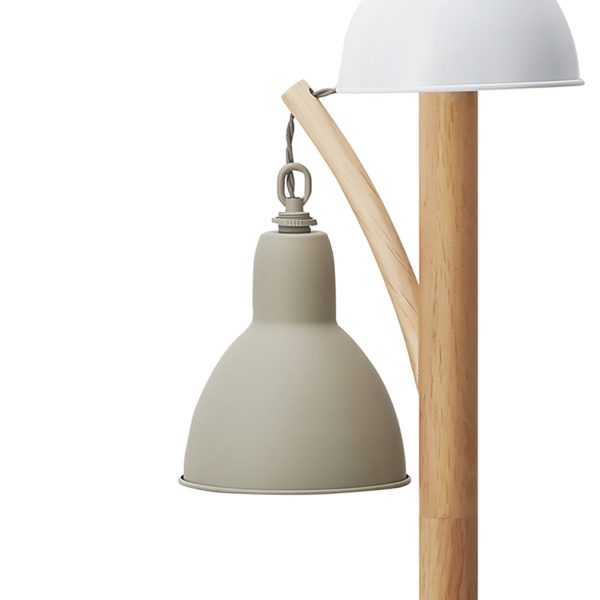 Blyton 3 Light Floor Lamp complete with Painted Shade - Image 2