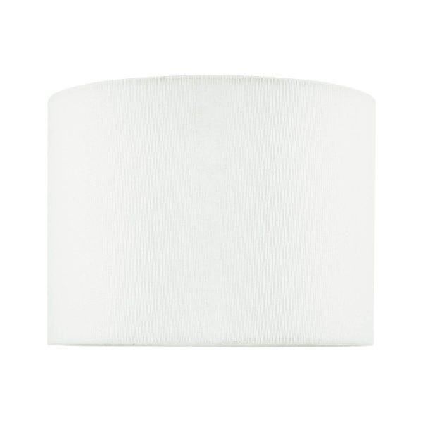 Boris White Cotton Drum Shade 20cm