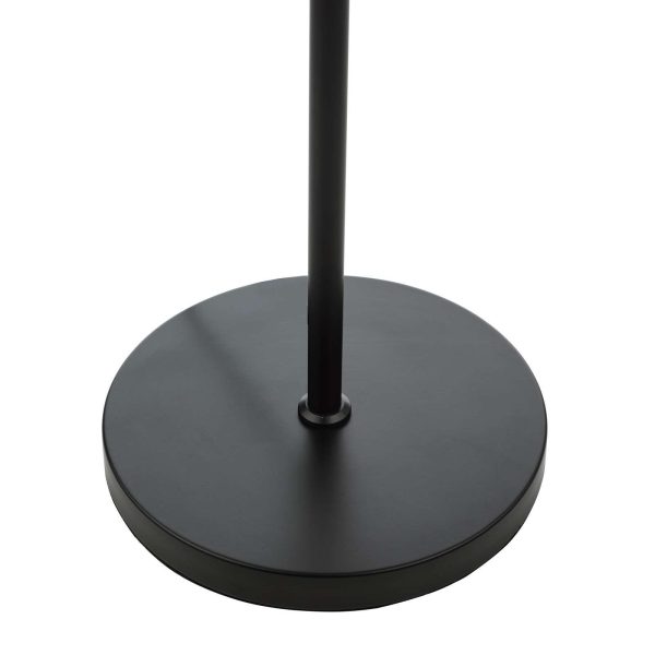 Branco 3 Light Floor Lamp Matt Black And Brass - Image 4