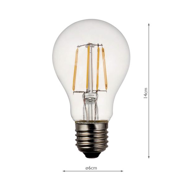 E27 Smart LED Filament 7W 806 Lumens Dimmable Clear (Sold as 5PK) - Image 2