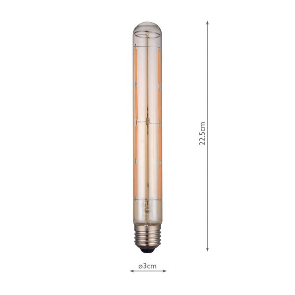 (SOLD AS 5PK) E27 LED DIM VINT LGE TUBE LAMP 6W 400LM 1800K - Image 4