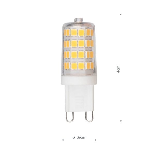 (SOLD AS 10PK) G9 LED LAMP3W 300LM 2700K CLEAR - Image 4