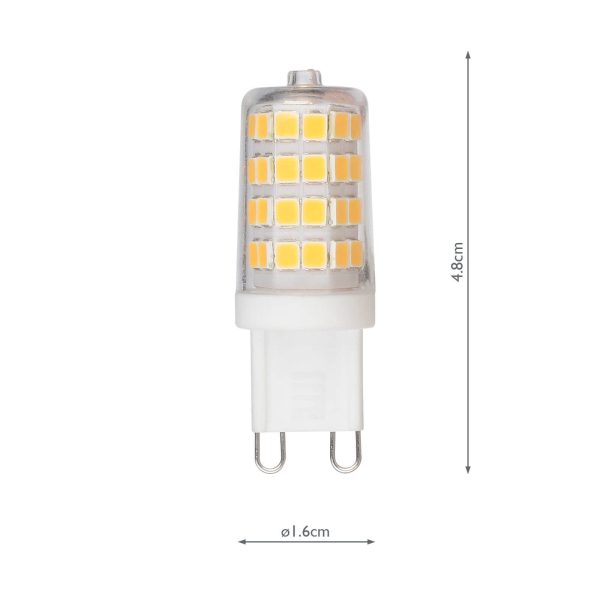 G9 LED 3.5W 350 Lumens 5000 Kelvin Clear (Sold as 10PK) - Image 2