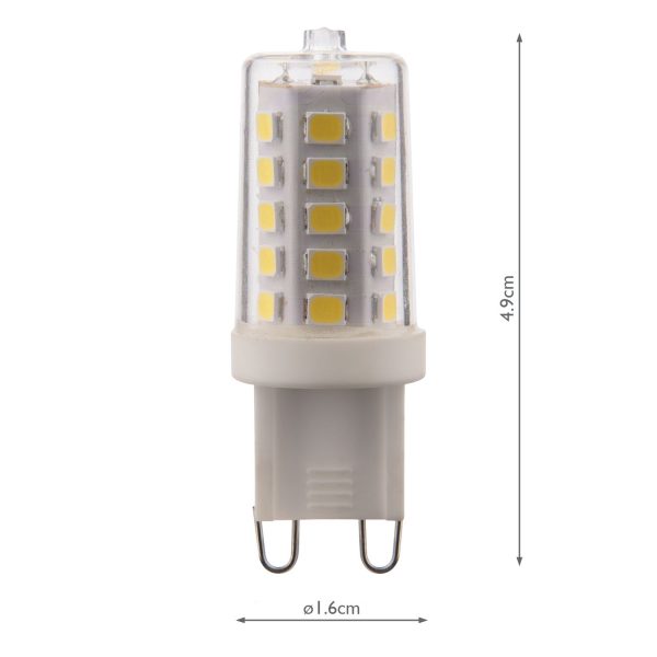 (Pack of 10) LED G9 Light Bulb (Lamp) 3.5W 350LM 4000K - Image 4