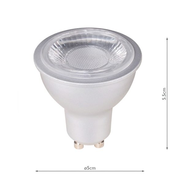 (Pack of 5) LED GU10 Light Bulb (Lamp) 7W 480LM 4000K - Image 4