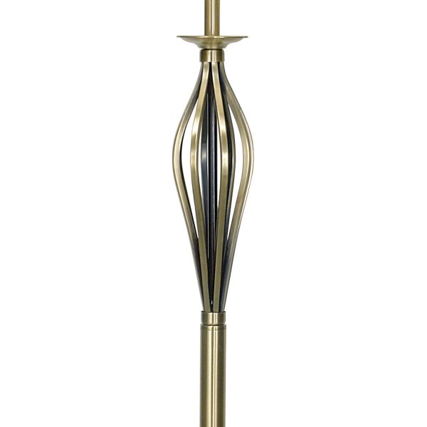 Bybliss Floor Lamp Antique Brass complete with BYB1535 Gold Shade - Image 2