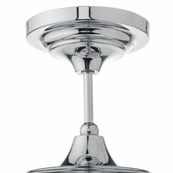 Caden 1lt Semi Flush Polished Chrome & Opal Glass IP44