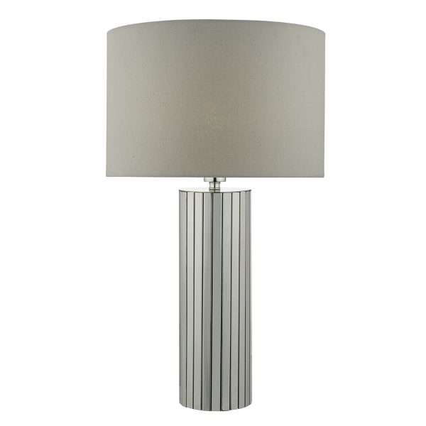 Cassandra Table Lamp Polished Chrome complete with Shade - Image 3