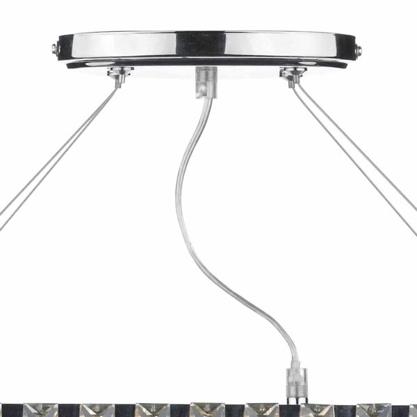 Cecilia 3 Light G9 Oval Linear Pendant Bar - Image 2