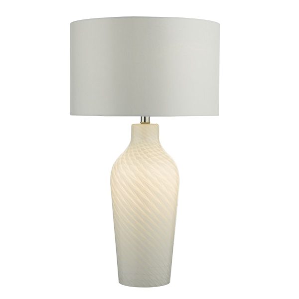 Cibana Table Lamp Dual Source White complete with Shade - Image 3