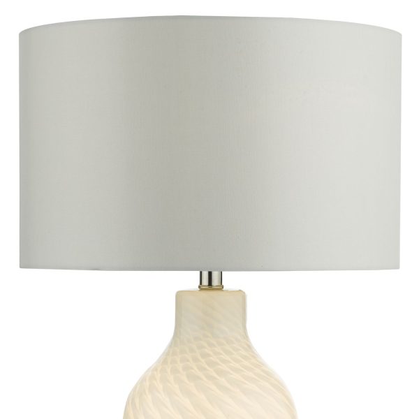 Cibana Table Lamp Dual Source White complete with Shade