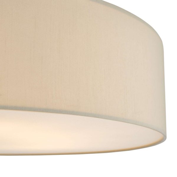 Cierro 6 Light Flush Taupe With Diffuser 80cm - Image 3