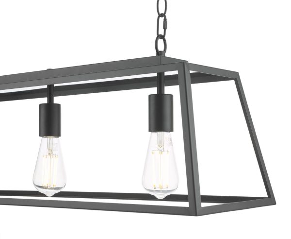 Claudia 3 Light Bar Pendant Matt Black - Image 5