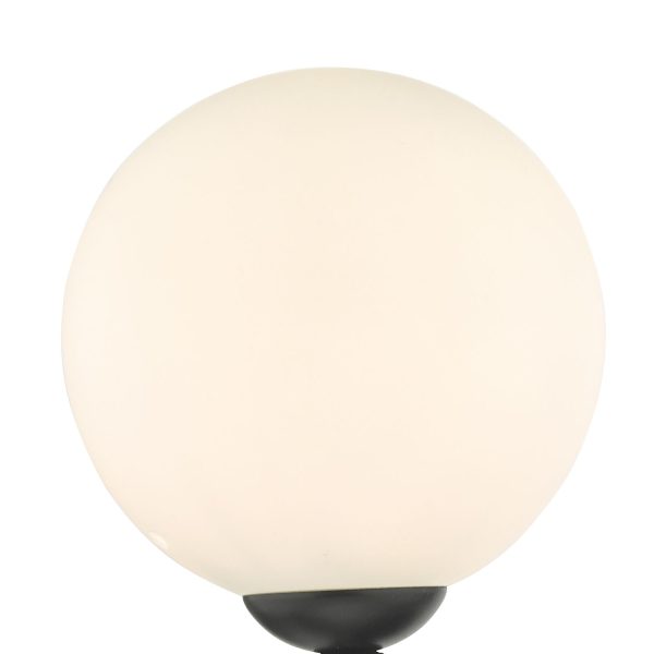 Cohen 1 Light Wall Light Matt Black With Opal Glass - Image 4