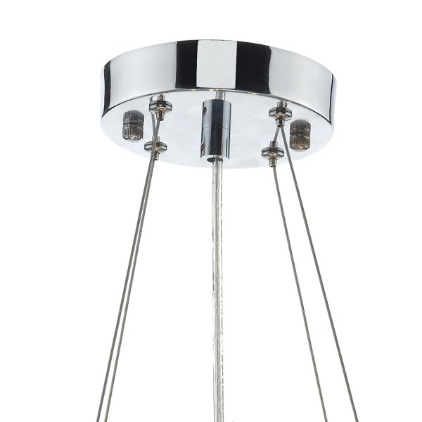 Cube 5 Light Pendant Polished Chrome - Image 3