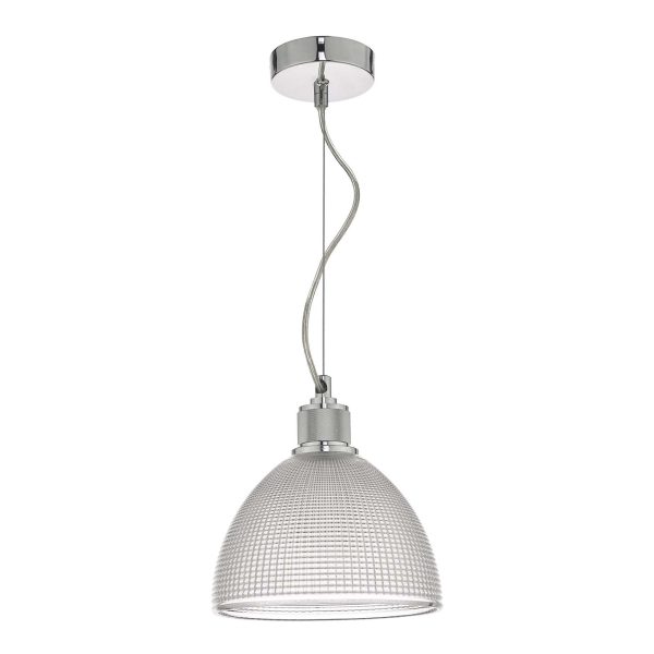 Cytheria 1 Light Pendant Chrome And Clear Glass - Image 2