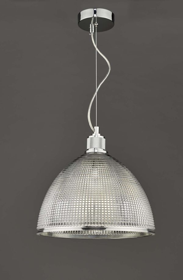 Cytheria 1 Light Pendant Chrome And Clear Glass - Image 5