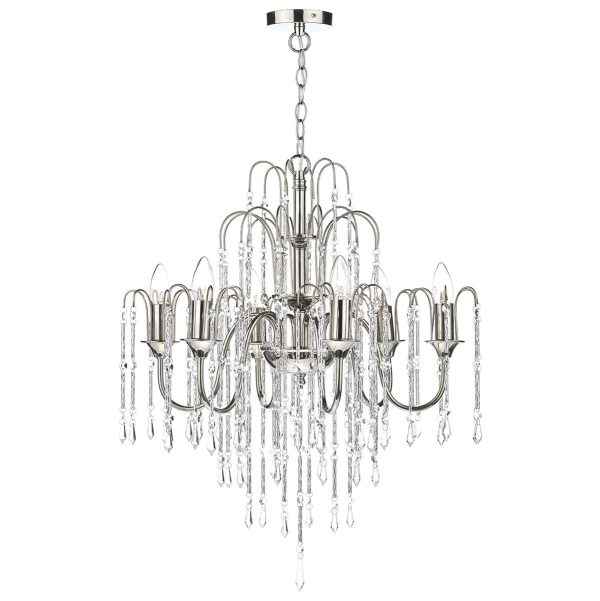 Daniella 6 Light Pendant Dual Mount Polished Nickel - Image 5