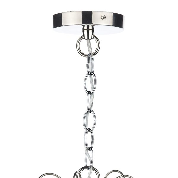 Daniella 6 Light Pendant Dual Mount Polished Nickel - Image 4