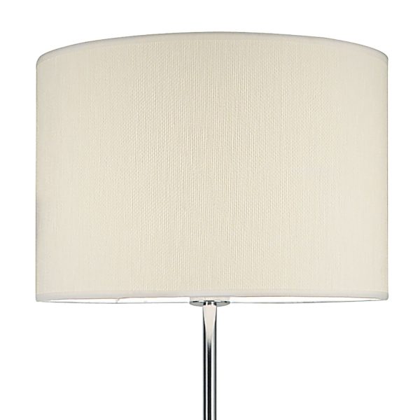 Delta Floor Lamp Polished Chrome complete with Shade