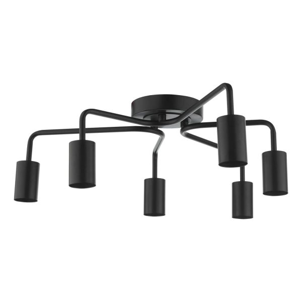 Dena 6 Light Flush Matt Black - Image 5