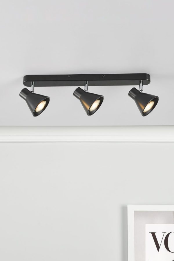 Diza 3 Light Bar Spotlight Matt Black - Image 5