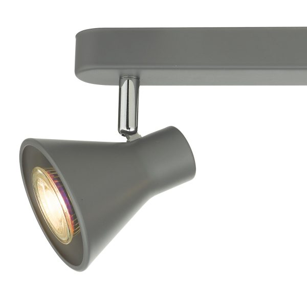 Diza 3 Light Bar Spotlight Matt Grey - Image 3