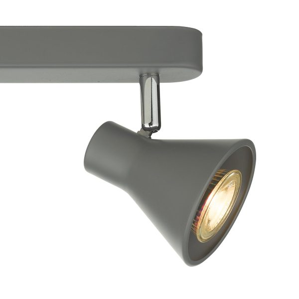 Diza 3 Light Bar Spotlight Matt Grey - Image 5