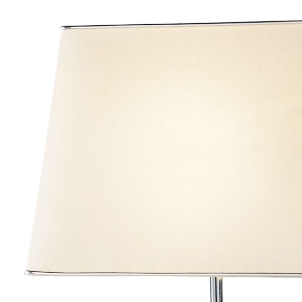 Domain Table Lamp Polished Chrome Glass With Shade - Image 2