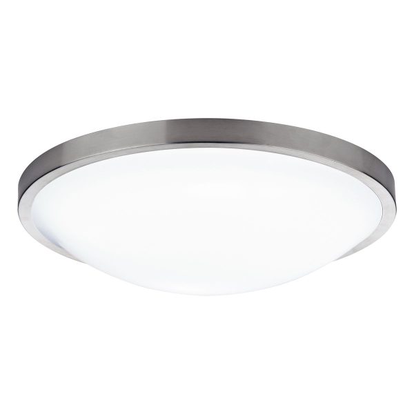 Dover Round Acrylic Flush IP44 Satin Chrome - Image 3