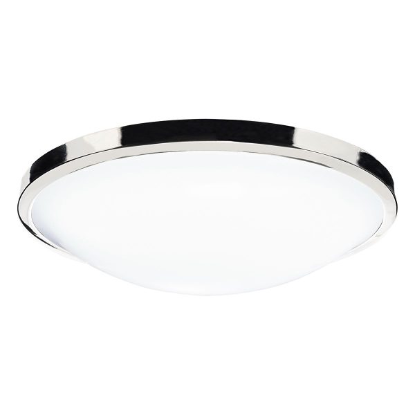 Dover Round Acrylic Flush IP44 Polished Chrome - Image 3