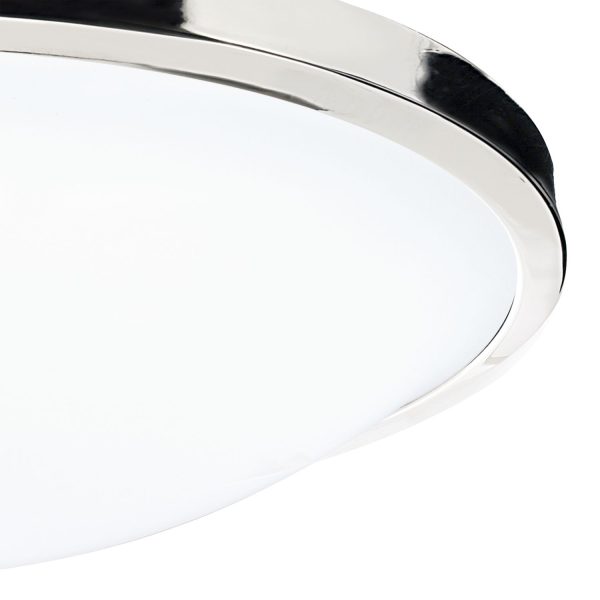 Dover Round Acrylic Flush IP44 Polished Chrome