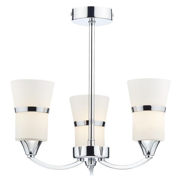 Dublin 3 Light Semi Flush Polished Chrome Led - Image 4