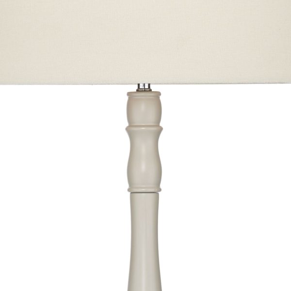 Dunlop Floor Lamp Cream complete with Shade - Image 2