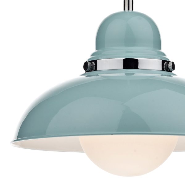 Dynamo 1 Light Pendant Blue - Image 2