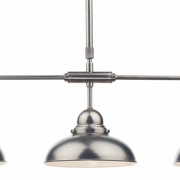 Dynamo 3 Light Bar Pendant Antique Chrome - Image 2