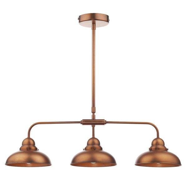 Dynamo 3 Light Bar Pendant Antique Copper - Image 4