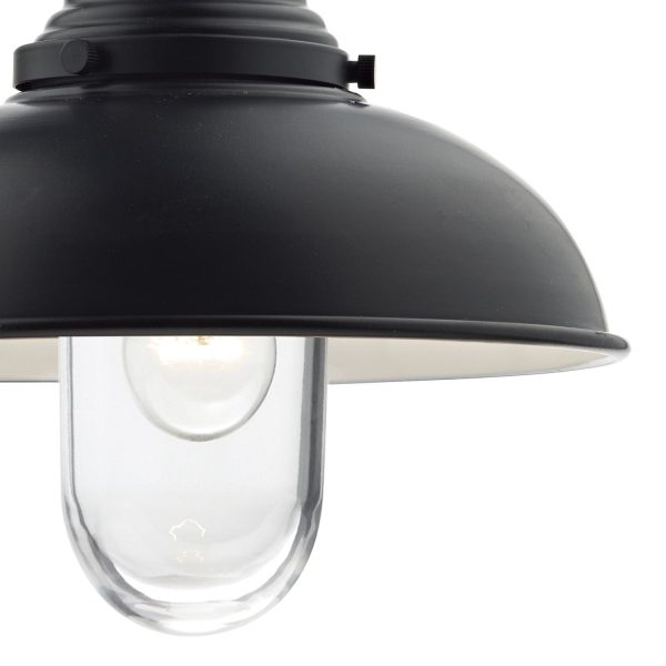 Dynamo 1 Light Wall Bracket Matt Black IP44 - Image 3