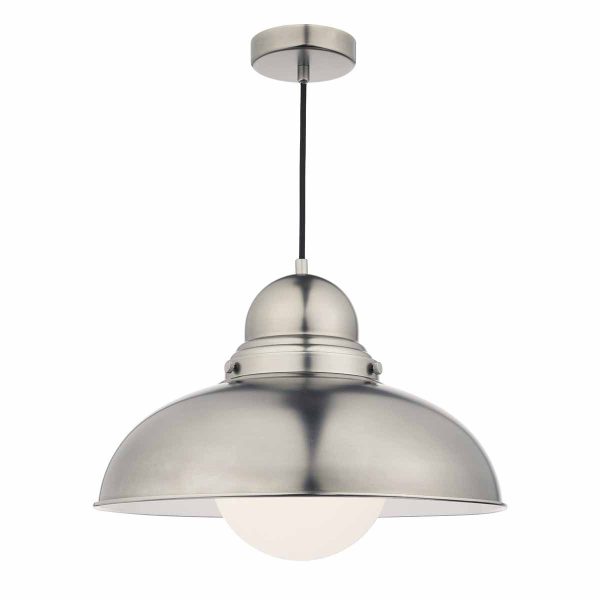 Dynamo 1 Light Large Pendant Antique Chrome - Image 3