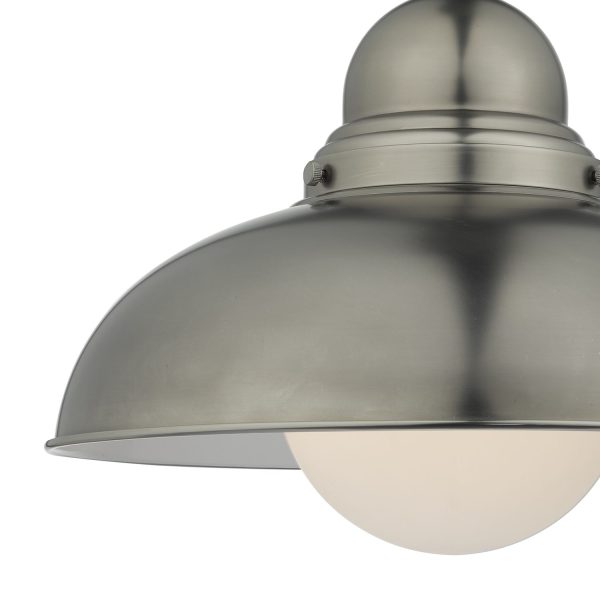 Dynamo 1 Light Large Pendant Antique Chrome