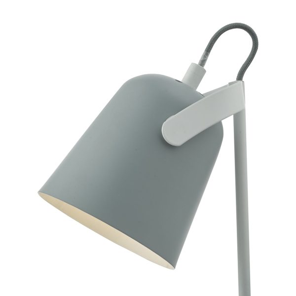 Effie Table Lamp Soft Matt Grey and White - Image 2