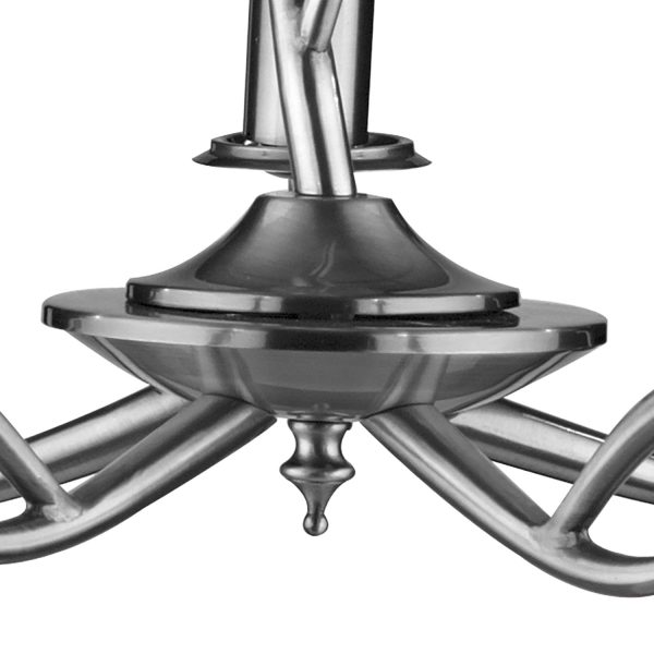 Elka 5 Light Pendant Satin Chrome - Image 3