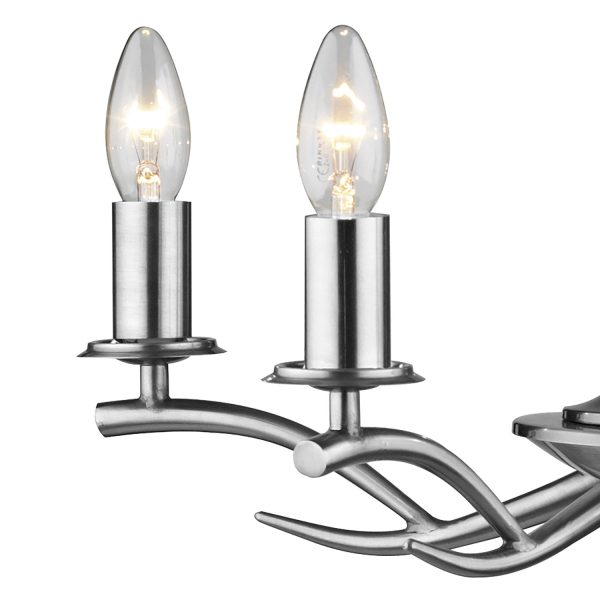 Elka 5 Light Pendant Satin Chrome - Image 2