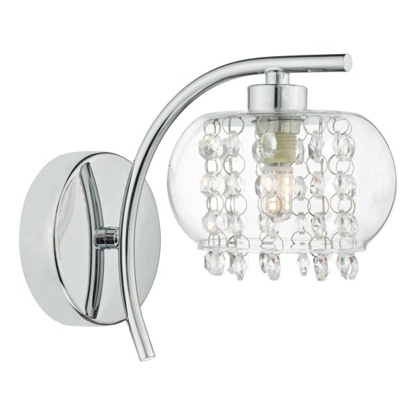 Elma Wall Light Polished Chrome & Glass - Image 3