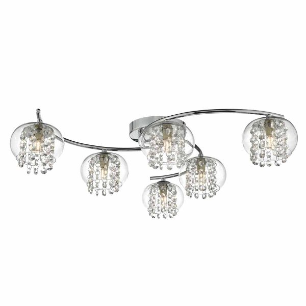 Elma 6lt Semi Flush Polished Chrome & Crystal - Image 3