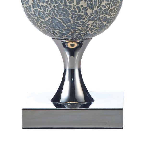 Elsa Table Lamp Blue Mosaic With Shade - Image 3